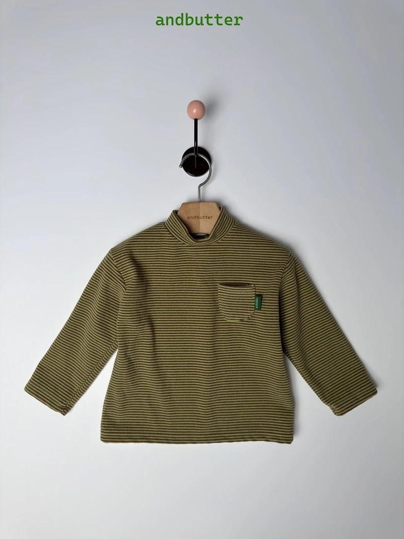 Mini Pocket Mock Neck Tee by Andbutter for Child - view 10