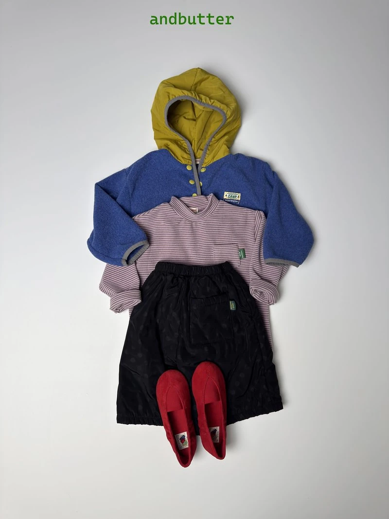 Mini Pocket Mock Neck Tee by Andbutter for Child - view 11