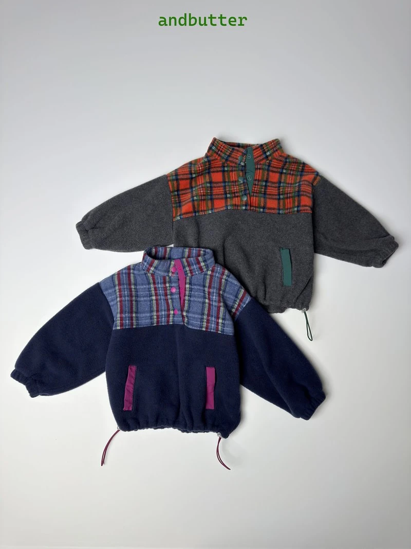 Check Snap Pullover by Andbutter for Child - view 1
