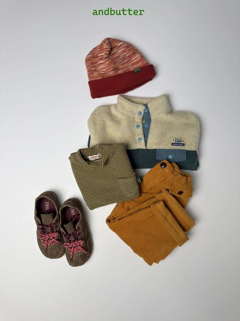Mini Pocket Mock Neck Tee by Andbutter for Child - view 12