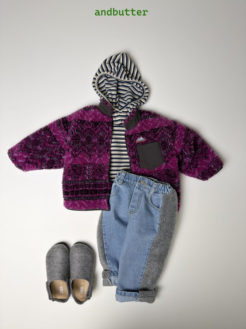 Stitch Striped Hoodie by Andbutter for Child - view 9
