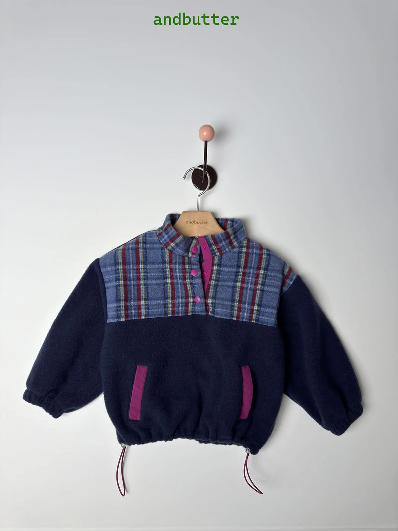 Check Snap Pullover by Andbutter for Child - view 5