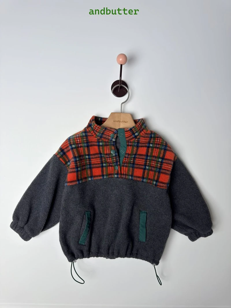 Check Snap Pullover by Andbutter for Child - view 6