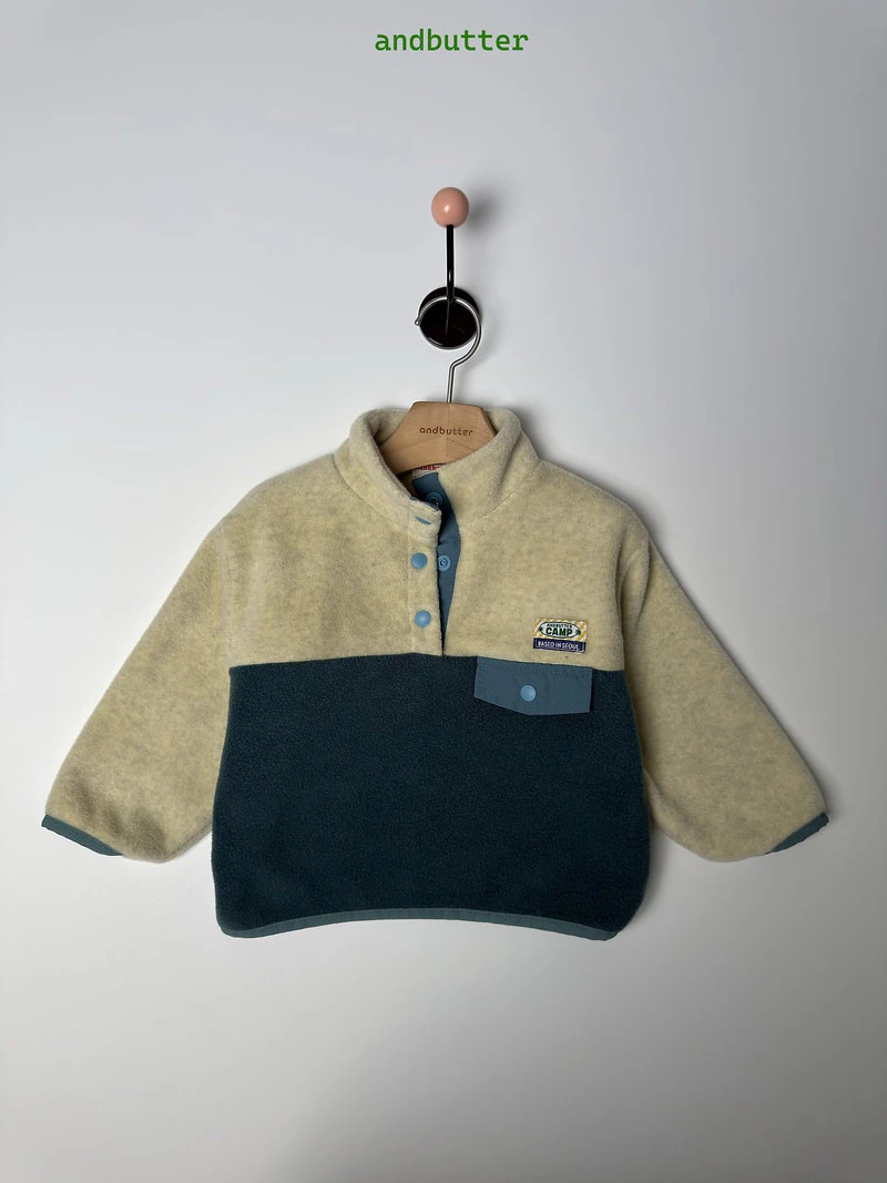 Camp Color Block Fleece Anorak by Andbutter for Child - view 7
