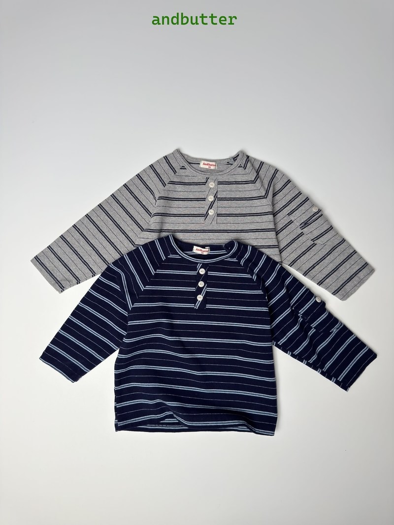 Flap Striped Tee by Andbutter for Child - view 1