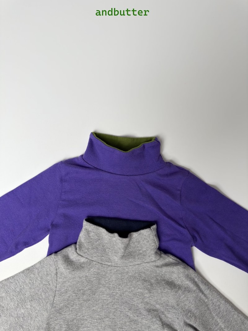 Color Block Turtleneck Tee by Andbutter for Child - view 4