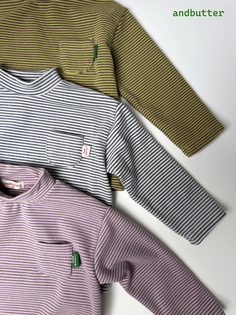 Mini Pocket Mock Neck Tee by Andbutter for Child - view 4