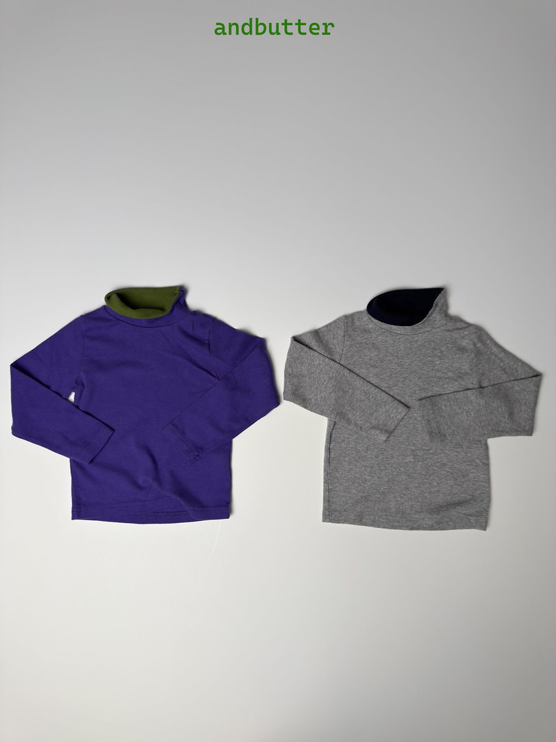 Color Block Turtleneck Tee by Andbutter for Child - view 5