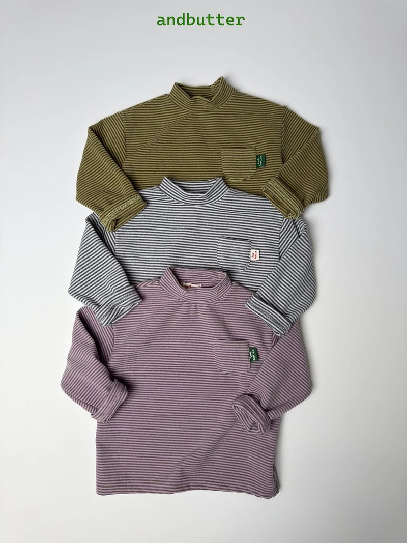 Mini Pocket Mock Neck Tee by Andbutter for Child - view 5