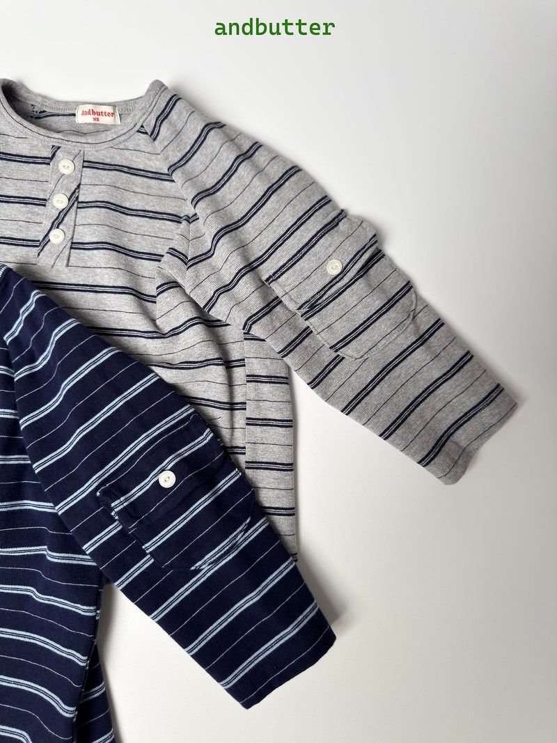 Flap Striped Tee by Andbutter for Child - view 6
