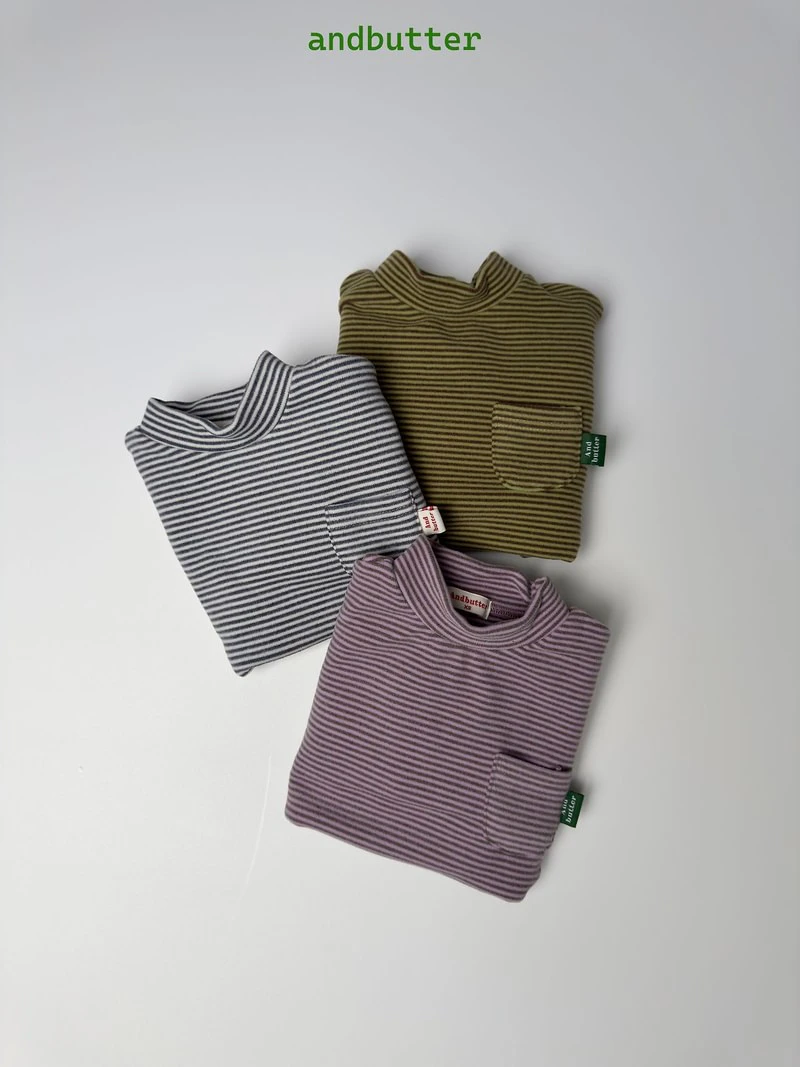 Mini Pocket Mock Neck Tee by Andbutter for Child - view 6