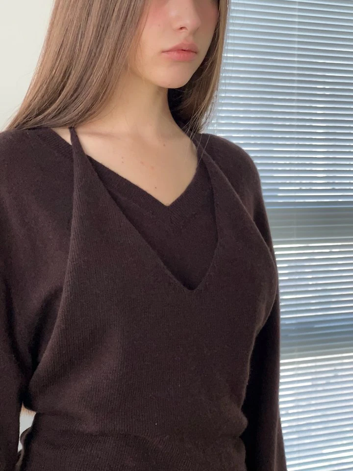 Veil Layered Knit Set by Another Avenue for Women - view 7