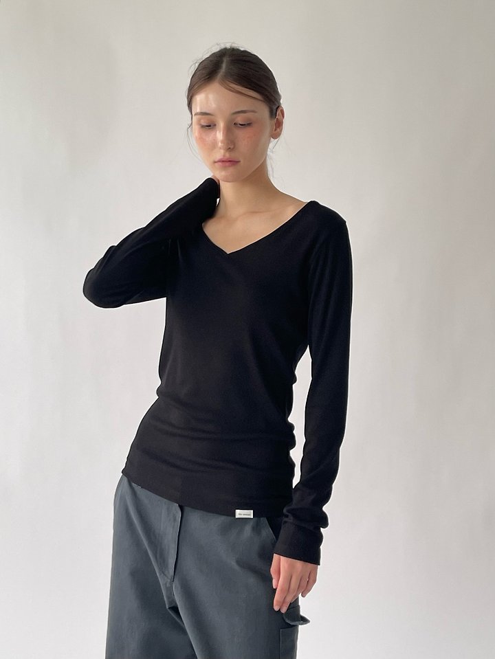 Soft V-Neck Tee by Another Avenue for Women - view 2