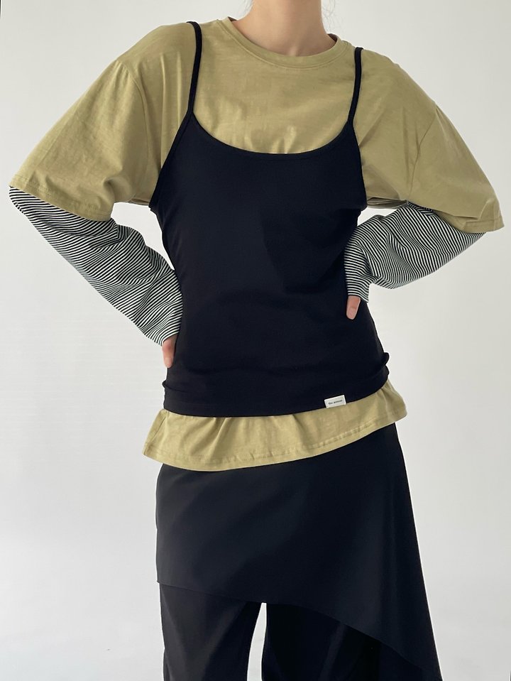 Vintage Pigment Layered Tee by Another Avenue for Women - view 7