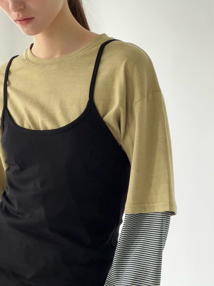 Vintage Pigment Layered Tee by Another Avenue for Women - view 9