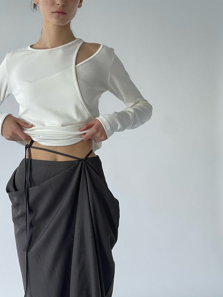 Draping Long Skirt by Another Avenue for Women - view 6