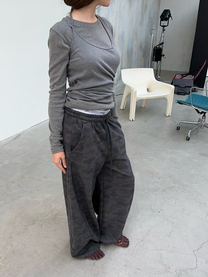 Side Cutout Camo Pants by Another Avenue for Women - view 6