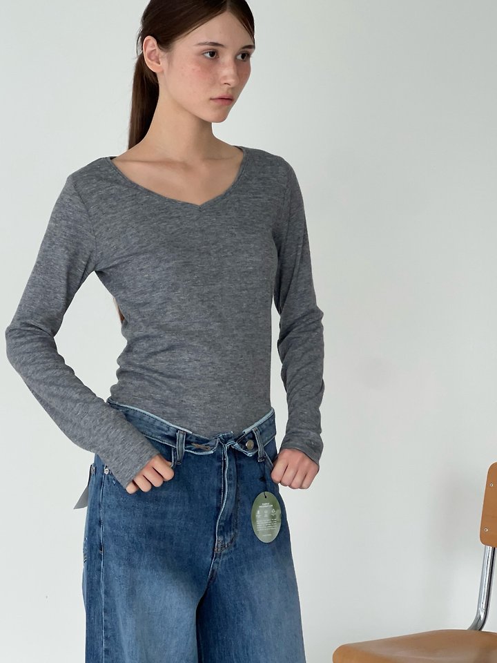 Soft V-Neck Tee by Another Avenue for Women - view 6