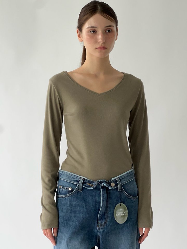 Soft V-Neck Tee by Another Avenue for Women - view 9