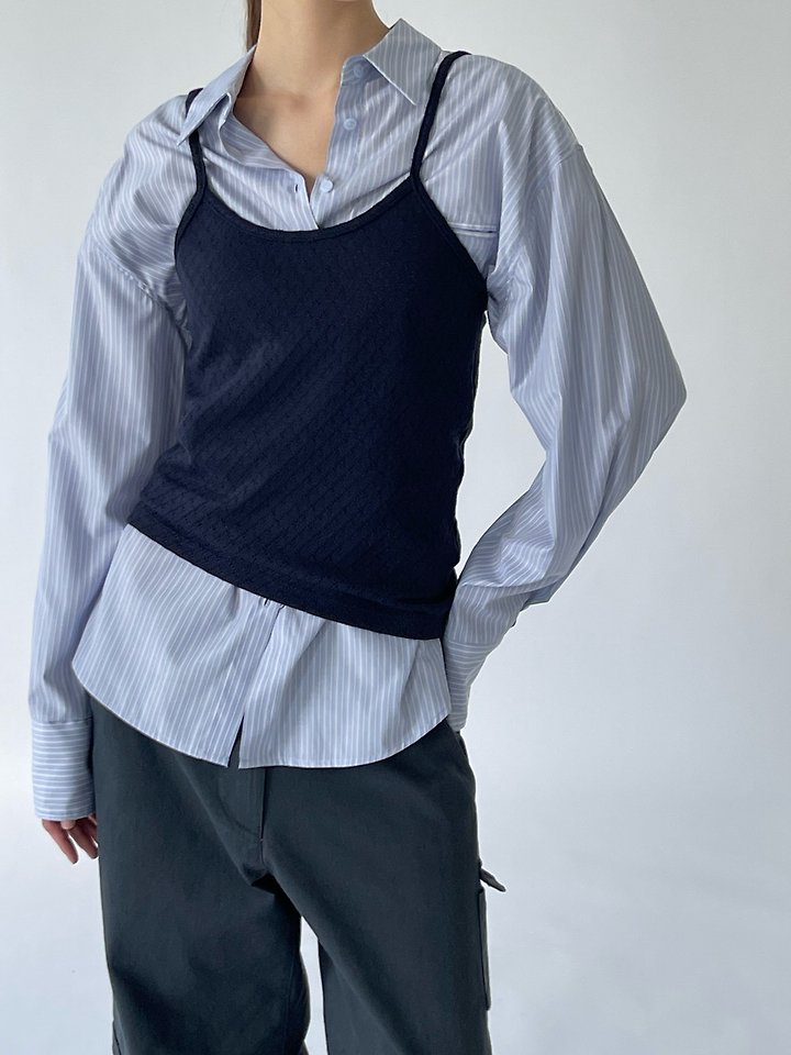 Leo Stripe Shirt by Another Avenue for Women - view 4