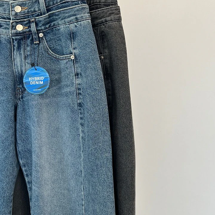Double Waistband Denim Pants by Another Avenue for Women - view 1