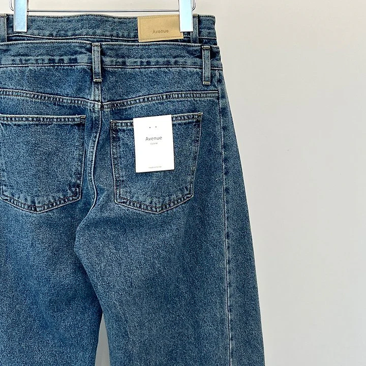 Double Waistband Denim Pants by Another Avenue for Women - view 2