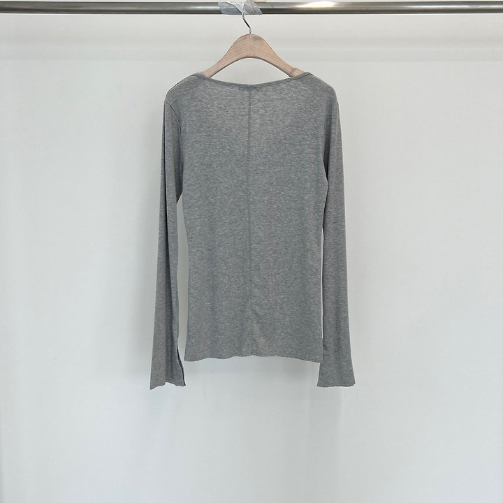 Mocha Henley U-Neck Tee by Another Avenue for Women - view 3