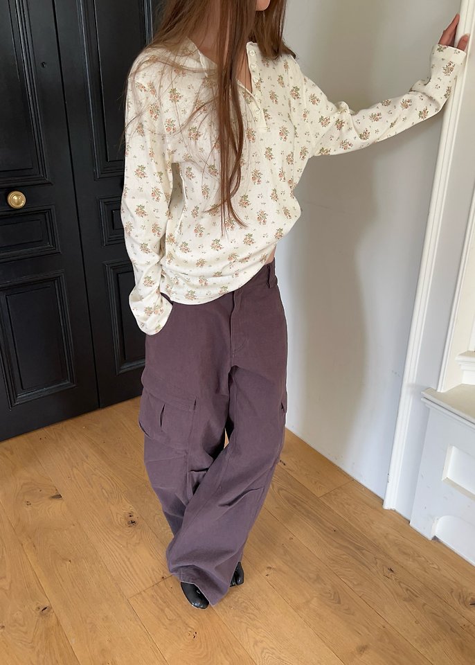 Rose Punching Henley Tee by Another Avenue for Women - view 10