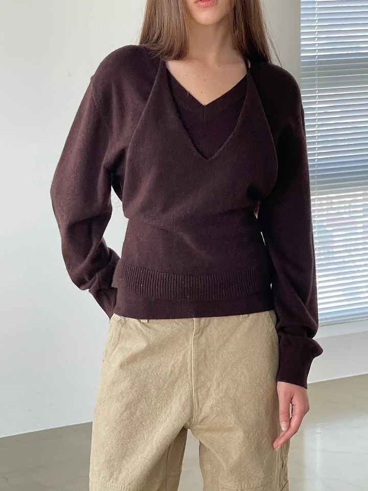 Veil Layered Knit Set by Another Avenue for Women - view 6