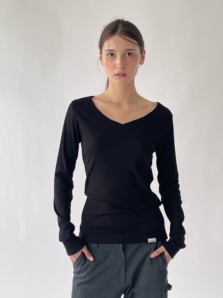 Soft V-Neck Tee by Another Avenue for Women - view 3