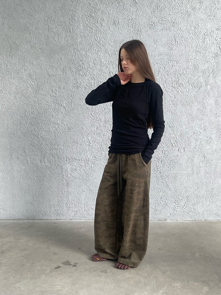 Side Cutout Camo Pants by Another Avenue for Women - view 5