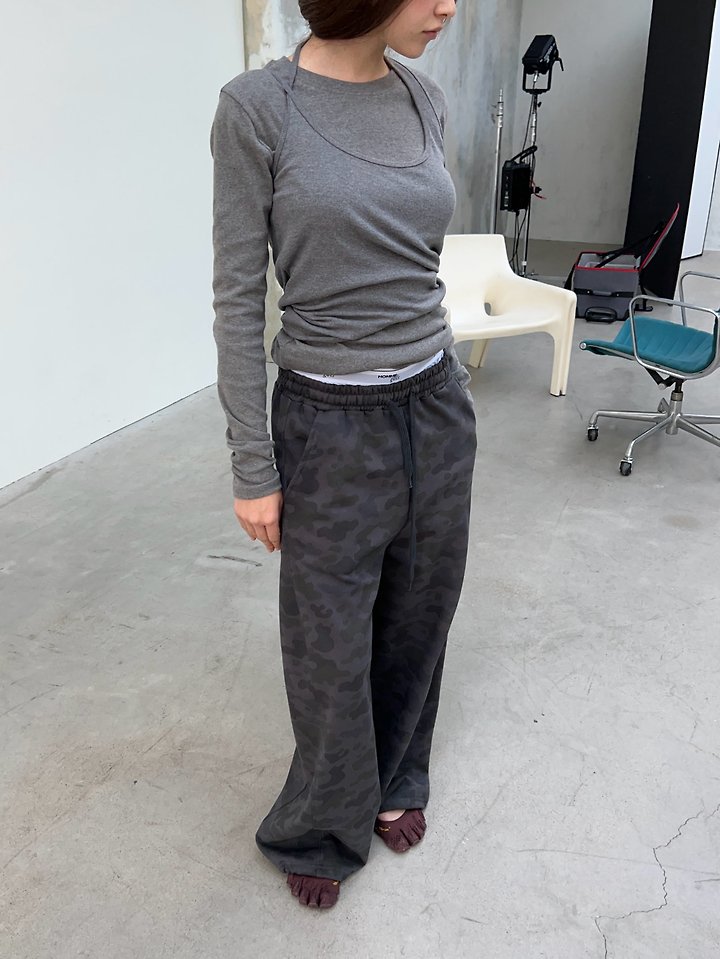 Side Cutout Camo Pants by Another Avenue for Women - view 7