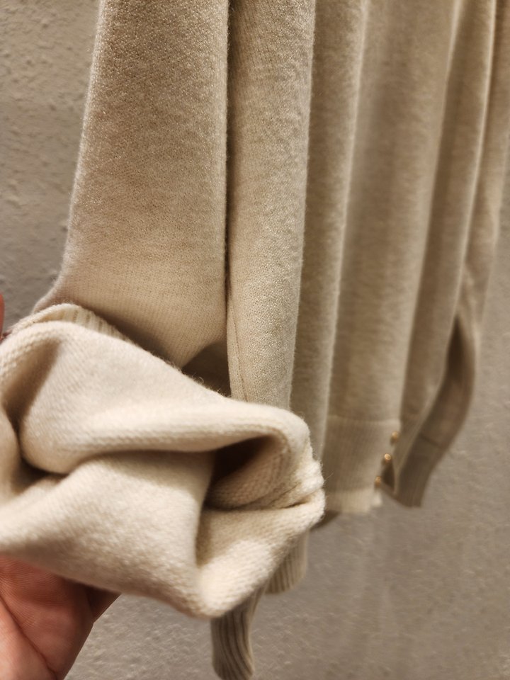 Slit Button Half Mock Neck Knit by Another Plan for Women - view 10