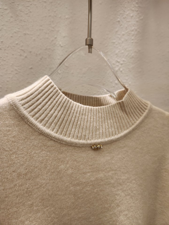 Slit Button Half Mock Neck Knit by Another Plan for Women - view 6