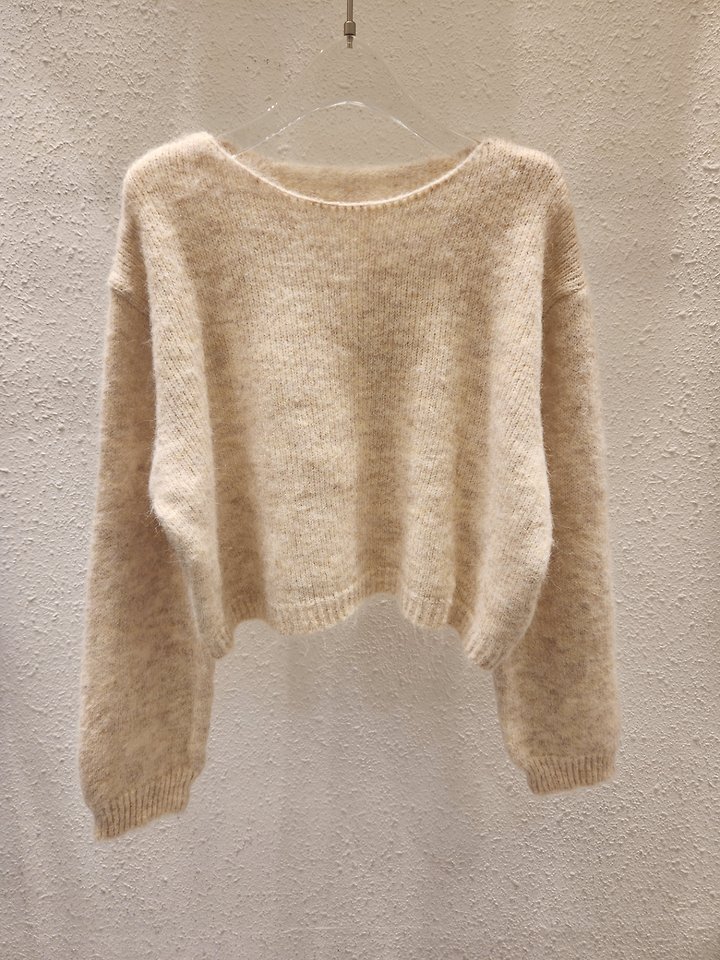 Cropped Crew Neck Knit by Another Plan for Women - view 1