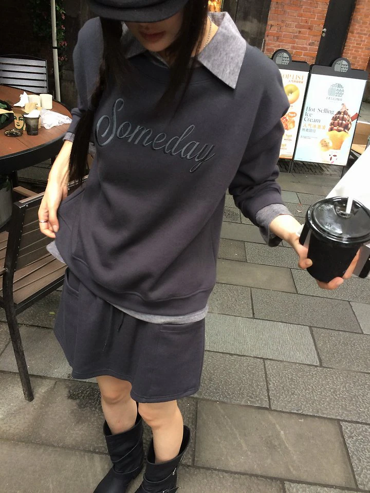 Someday Set (Sweatshirt + Skirt) by Anou for Women - view 2