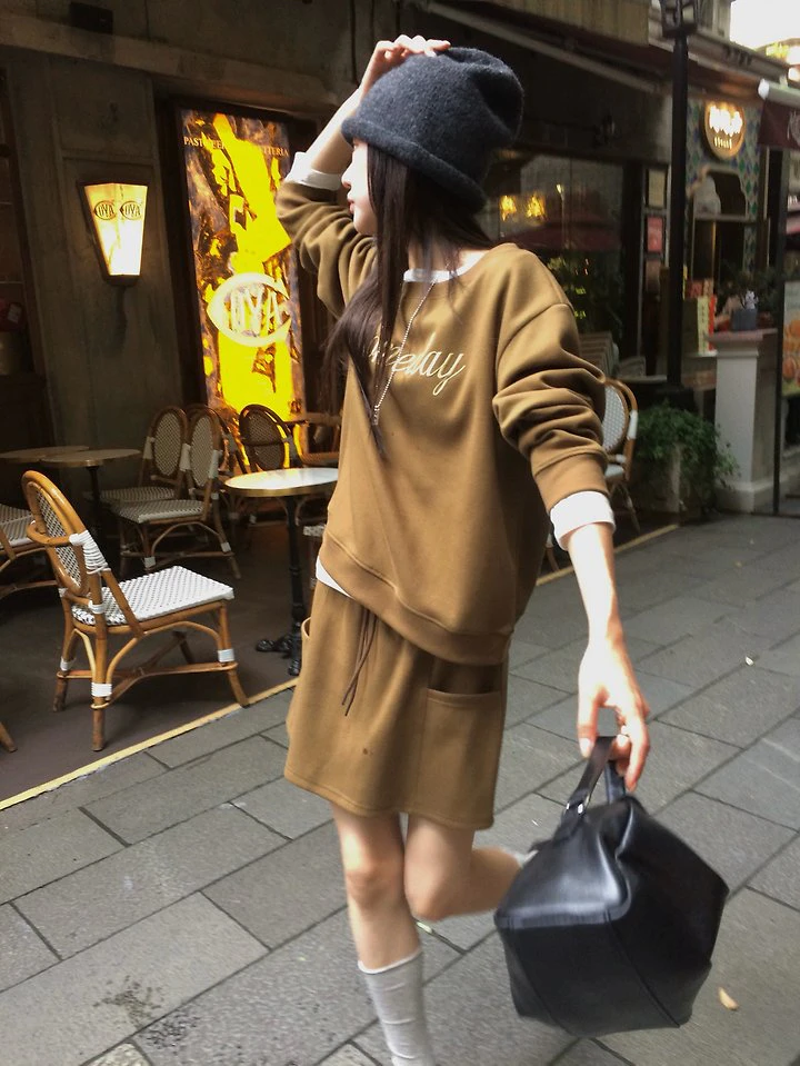Someday Set (Sweatshirt + Skirt) by Anou for Women - view 4