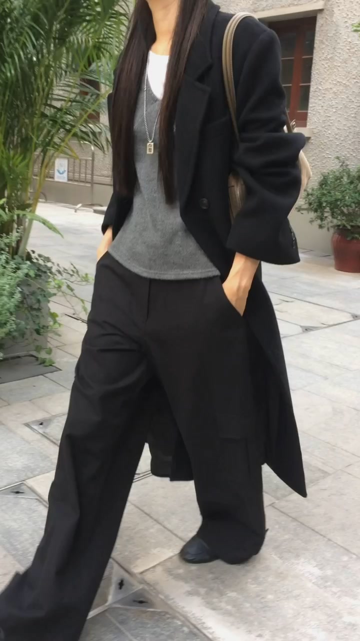 Mono Long Coat by Anou for Women - view 3