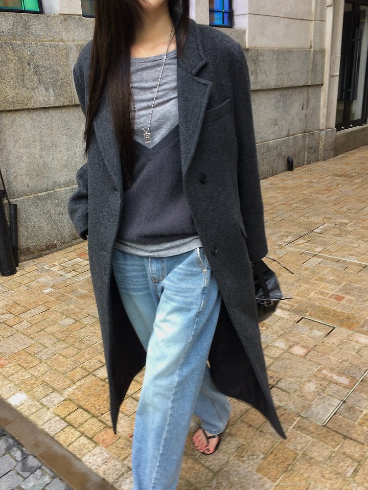 Mono Long Coat by Anou for Women - view 7