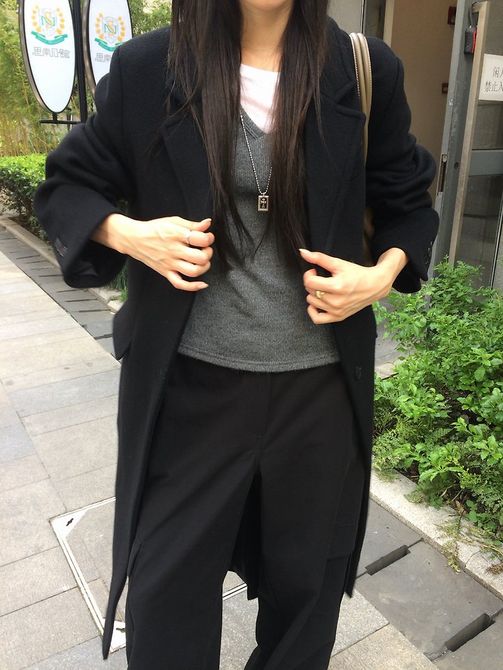 Mono Long Coat by Anou for Women - view 1