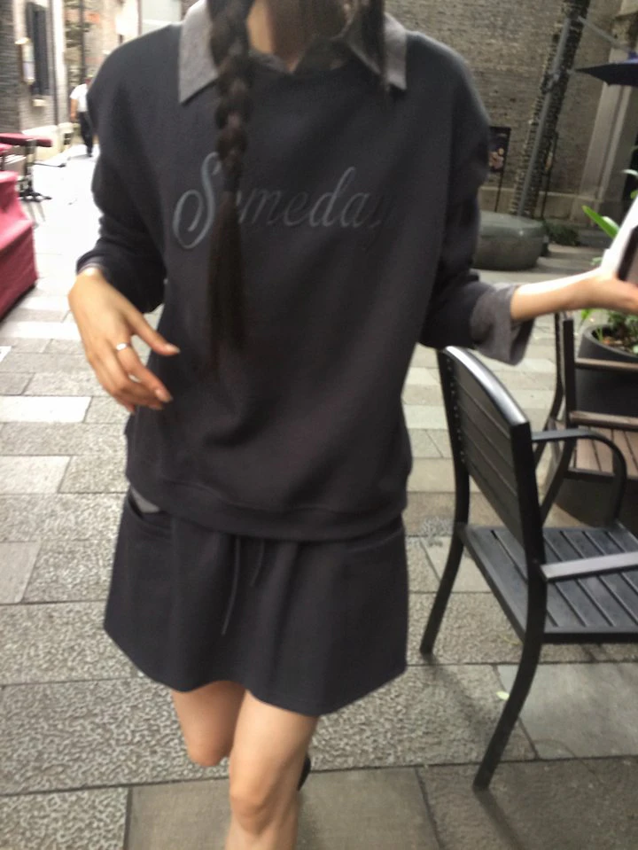 Someday Set (Sweatshirt + Skirt) by Anou for Women - view 3