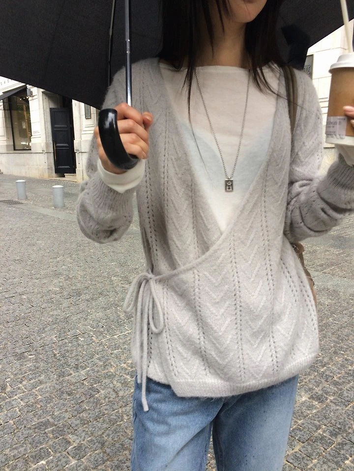 Mari Cable Wrap Knit by Anou for Women - view 6