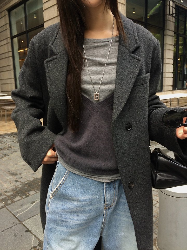 Mono Long Coat by Anou for Women - view 11