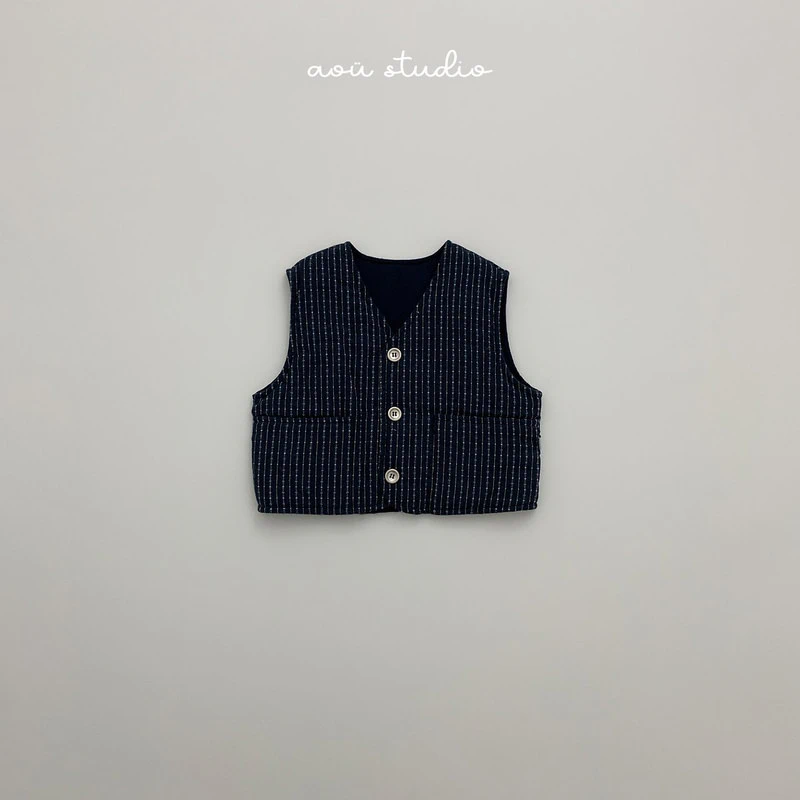 Ethnic Vest by Aou Studio for Child - view 4