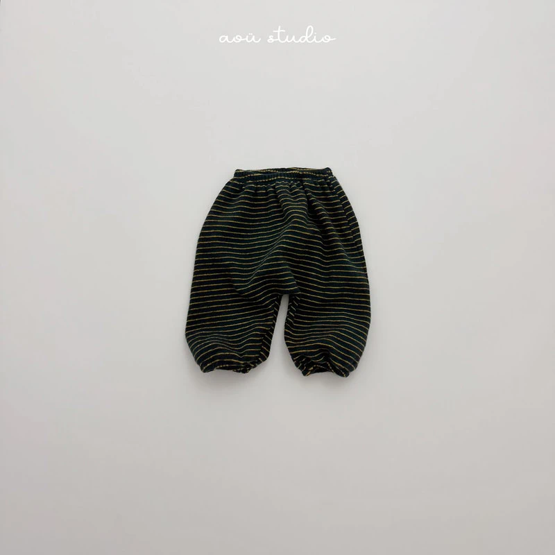 Pumpkin Jogger Pants by Aou Studio for Child - view 3