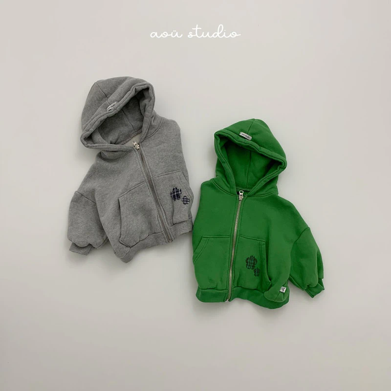 Flower Hooded Zip-Up by Aou Studio for Child - view 1