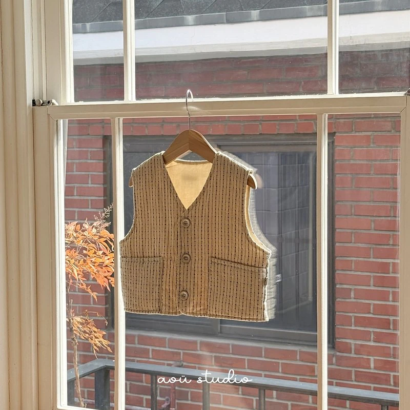 Ethnic Vest by Aou Studio for Child - view 12