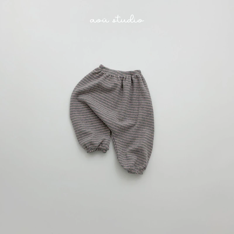 Pumpkin Jogger Pants by Aou Studio for Child - view 4