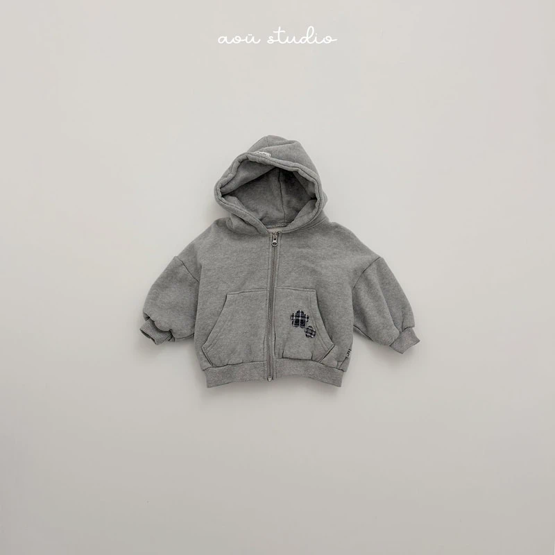 Flower Hooded Zip-Up by Aou Studio for Child - view 3
