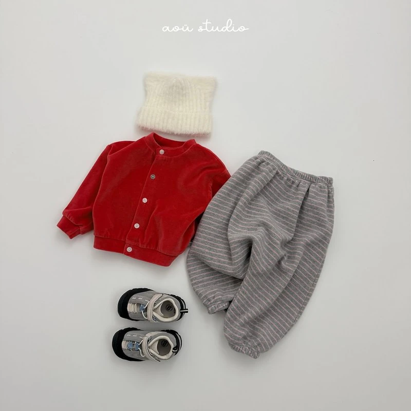 Pumpkin Jogger Pants by Aou Studio for Child - view 6